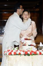 ALIA BHATT at Her Birthday Celebration 2025 with Media in Mumbai 03/13/2025