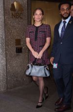 ALICIA VIKANDER Arrives at NBC Studios in New York City 03/18/2025