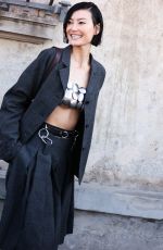 AMALIE GASSMAN Out at Milan Fashion Week in Milan 03/01/2025