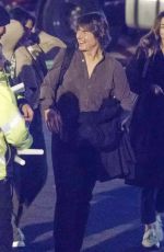ANA DE ARMAS and Tom Cruise at London Heliport Battersea in London 03/14/2025