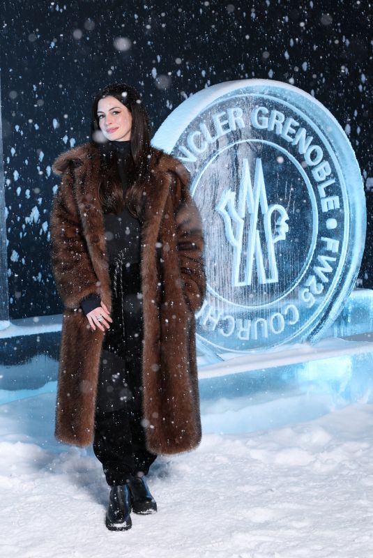 ANNE HATHAWAY at Moncler Grenoble Fall/Winter Show in Courchevel 03/15/2025