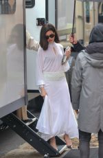 ANNE HATHAWAY on the Set of Verity in Queens in New York 02/27/2025