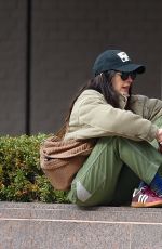 ANNE HATHAWAY Sitting on a Small Fence 03/12/2025