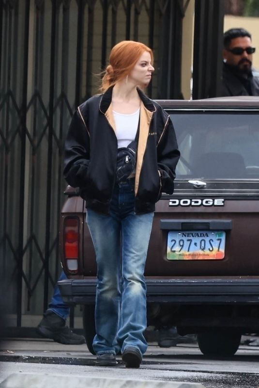 ANYA TAYLOR-JOY on the Set of Lucky in Los Angeles 03/13/2025