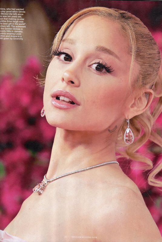 ARIANA GRANDE in Hello! Magazine, March 2025