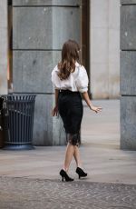 BARBARA PALVIN Filming an Commercial for Longines in Milan 03/20/2025