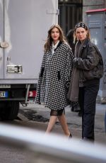 BARBARA PALVIN Filming an Commercial for Longines in Milan 03/20/2025