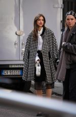BARBARA PALVIN Filming an Commercial for Longines in Milan 03/20/2025