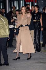 BARBARA PALVIN Leaves Balmain Fall/Winter 2025 Show at Paris Fashion Week 03/05/2025