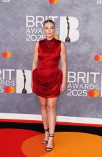BECKY HILL at 2025 BRIT Awards in London 03/01/2025