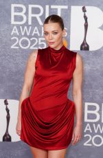 BECKY HILL at 2025 BRIT Awards in London 03/01/2025