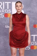 BECKY HILL at 2025 BRIT Awards in London 03/01/2025