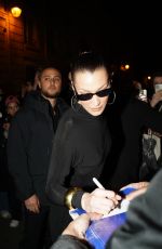 BELLA HADID Arrives at Yves Saint Laurent Afterparty in Paris 03/12/2025