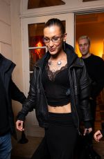 BELLA HADID Leaves Chateau Voltaire in Paris 03/10/2025