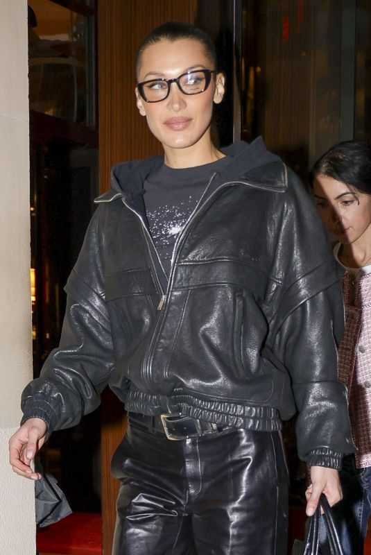 BELLA HADID Leaves Royal Monceau Hotel in Paris 03/09/2025