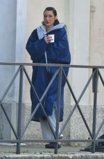 BELLA HADID on the Set of Upcoming FX Series The Beauty in Venice 03/21/2025