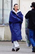 BELLA HADID on the Set of Upcoming FX Series The Beauty in Venice 03/21/2025