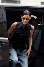 BELLA HADID Visits Nuovo and Saint Laurent Boutiques in Paris 03/10/2025