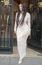 BELLA THORNE Arrives at Atlein Womenswear F/W 25/26 Fashion Show in Paris 03/09/2025