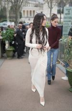 BELLA THORNE Arrives at Atlein Womenswear F/W 25/26 Fashion Show in Paris 03/09/2025
