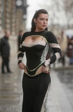 BELLA THORNE at Marine Serre Womenswear F/W 25/26 Show at Paris Fashion Week 03/10/2025