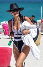 BETHENNY FRANKEL in Swimsuit at a Beach in South Beach 03/18/2025