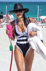 BETHENNY FRANKEL in Swimsuit at a Beach in South Beach 03/18/2025