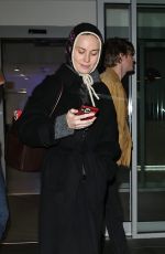 BRIE LARSON Leaves Thursday Performance of You Me Bum Bum Train in London 02/27/2025