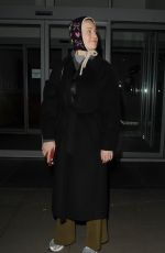 BRIE LARSON Leaves Thursday Performance of You Me Bum Bum Train in London 02/27/2025