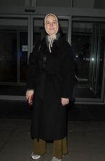 BRIE LARSON Leaves Thursday Performance of You Me Bum Bum Train in London 02/27/2025