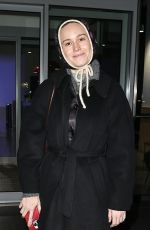 BRIE LARSON Leaves Thursday Performance of You Me Bum Bum Train in London 02/27/2025