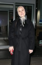BRIE LARSON Leaves Thursday Performance of You Me Bum Bum Train in London 02/27/2025