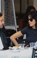 CAMILA CABELLO and Henry Chalhoub Out on a Lunch Date at Bolognese Restaurant in Rome 03/14/2025