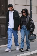 CAMILA CABELLO and Henry Chalhoub Out on a Lunch Date at Bolognese Restaurant in Rome 03/14/2025