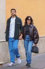 CAMILA CABELLO and Henry Chalhoub Out on a Lunch Date at Bolognese Restaurant in Rome 03/14/2025