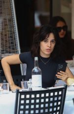 CAMILA CABELLO and Henry Chalhoub Out on a Lunch Date at Bolognese Restaurant in Rome 03/14/2025