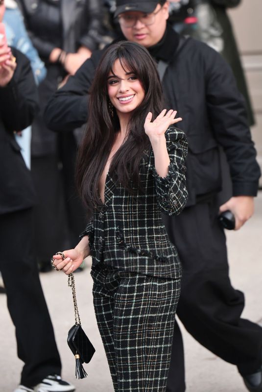CAMILA CABELLO Arrives at Chanel Womenswear F/W 25/26 Show at Paris Fashion Week 03/11/2025