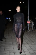 CANDICE SWANEPOEL Arrives at Vogue Party in Milan 02/28/2025