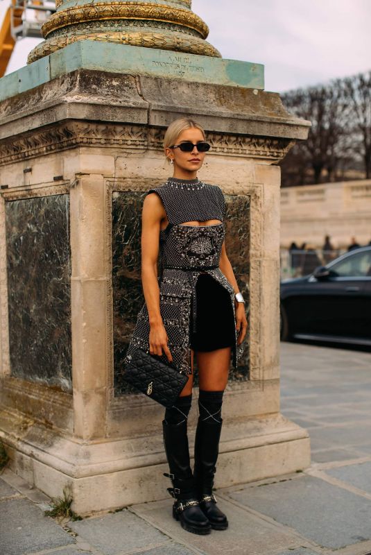 CAROLINE DAUR Arrives at Dior Women