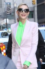 CATE BLANCHETT Arrives at Late Show with Stephen Colbert in New York 03/10/2025