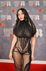 CHARLI XCX at 2025 BRIT Awards in London 03/01/2025