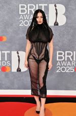 CHARLI XCX at 2025 BRIT Awards in London 03/01/2025