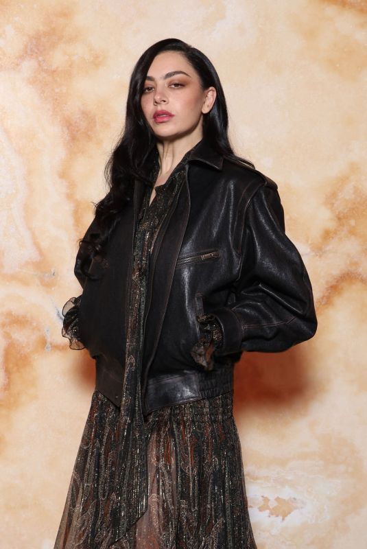 CHARLI XCX at Saint Laurent Womenswear Fall/Winter 25/26 Fashion Show in Paris 03/11/2025