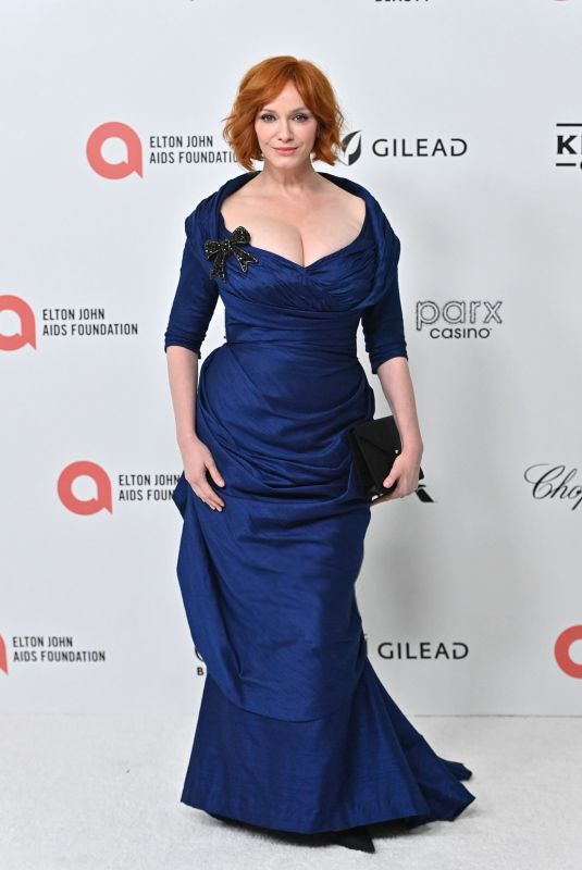 CHRISTINA HENDRICKS at Elton John AIDS Foundation’s 33rd Annual Academy Awards Viewing Party in West Hollywood 03/02/2025