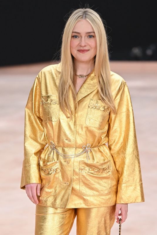 DAKOTA FANNING at Chanel Womenswear F/W 25/26 Show at Paris Fashion Week 03/11/2025