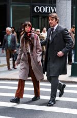 DAKOTA JOHNSON and Josh Hartnett on the Set of Verity in Midtown Manhattan 03/12/2025