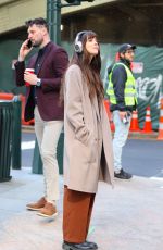 DAKOTA JOHNSON and Josh Hartnett on the Set of Verity in Midtown Manhattan 03/12/2025