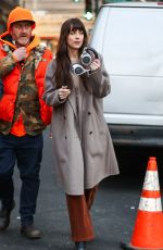DAKOTA JOHNSON and Josh Hartnett on the Set of Verity in Midtown Manhattan 03/12/2025