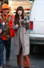 DAKOTA JOHNSON and Josh Hartnett on the Set of Verity in Midtown Manhattan 03/12/2025