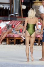 DEVON WINDSOR in Swimsuit at a Beach in St Barts 03/27/2025